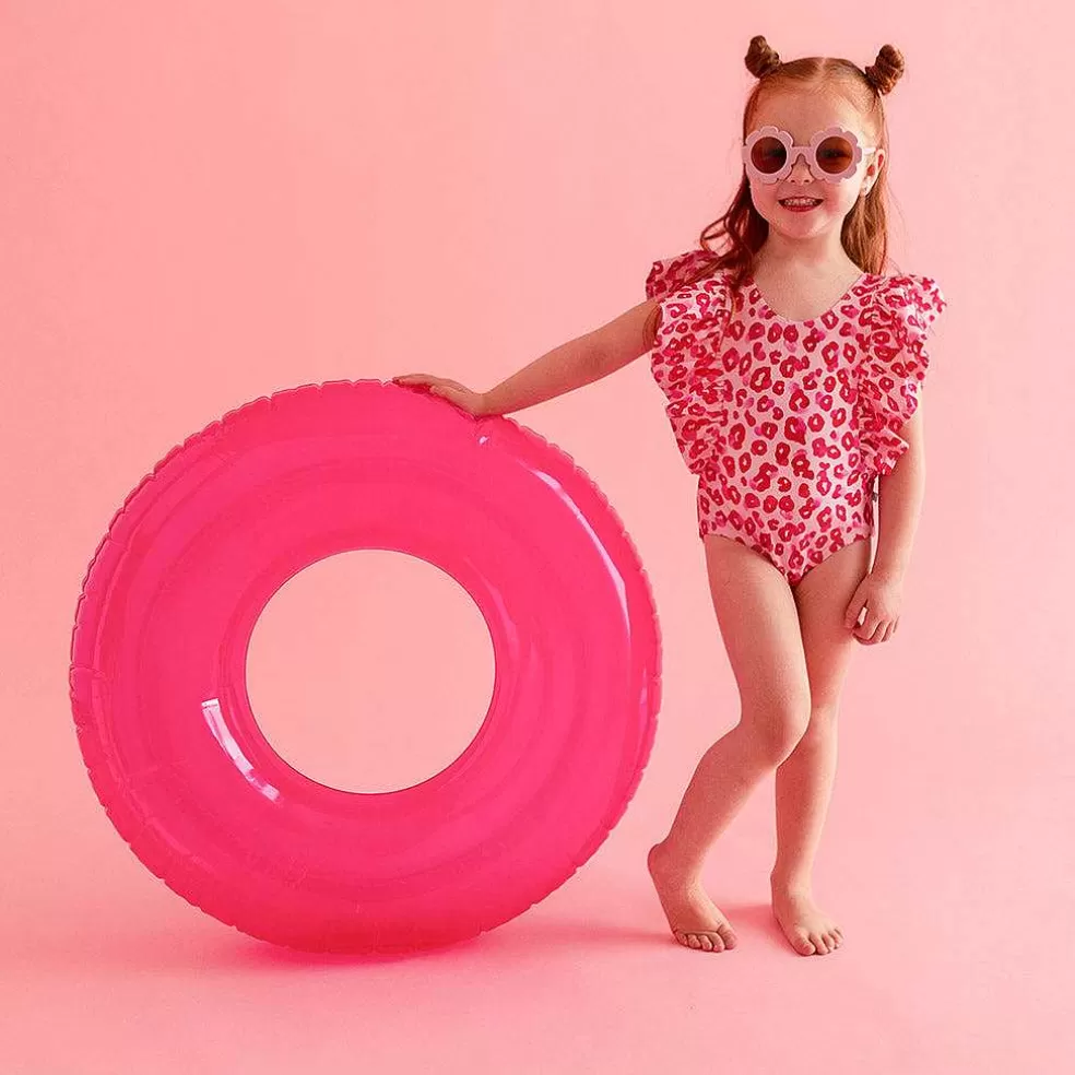 Posh Peanut Flutter Sleeve One Piece Swimsuit Cheap