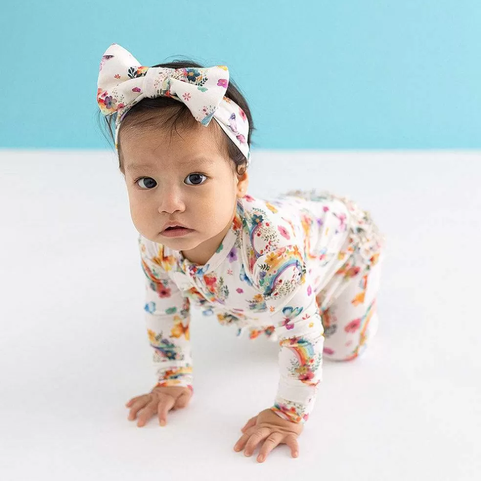 Posh Peanut Footie Ruffled Zippered One Piece Hot