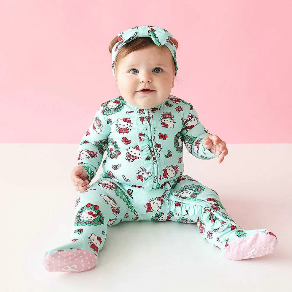 Posh Peanut Footie Ruffled Zippered One Piece Sale