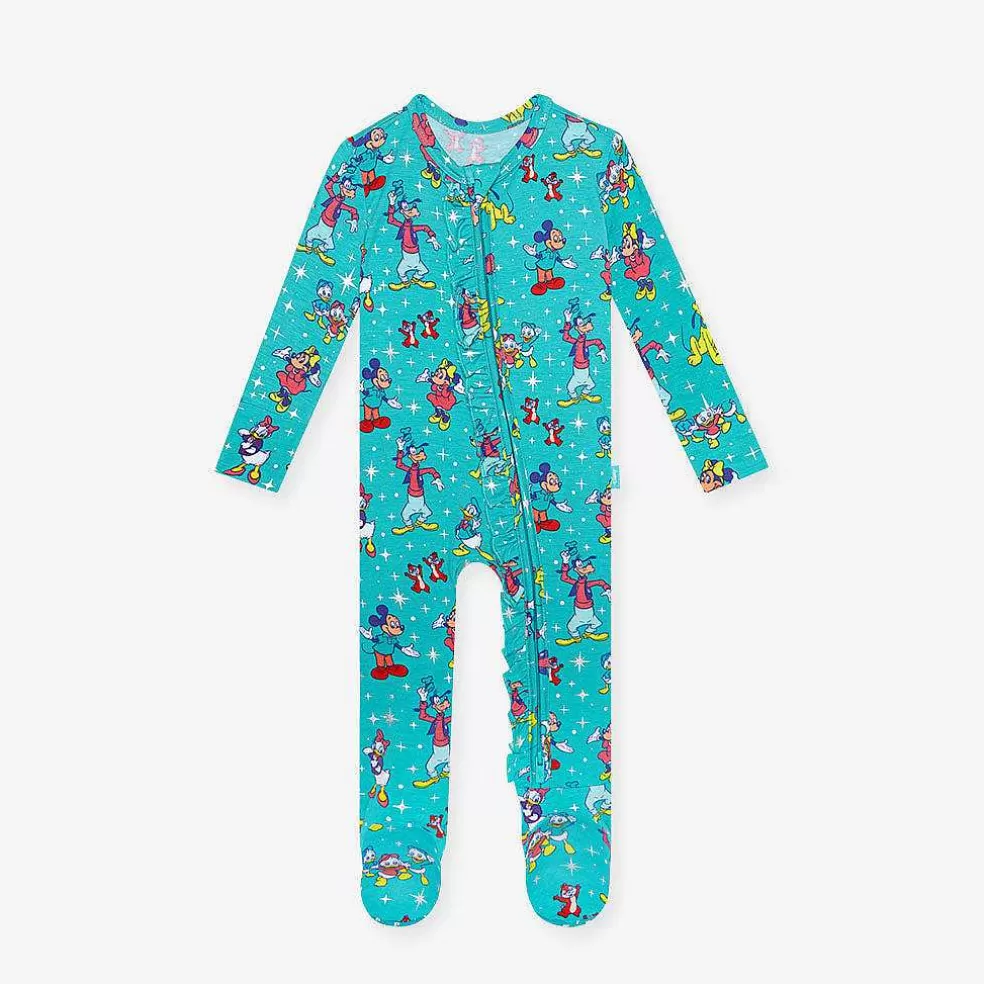 Posh Peanut Footie Ruffled Zippered One Piece Cheap