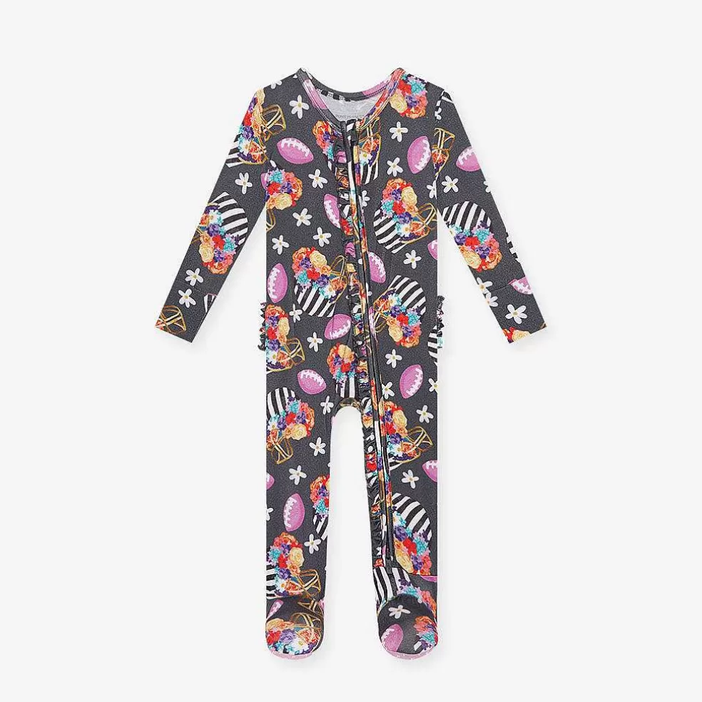 Posh Peanut Footie Ruffled Zippered One Piece Clearance