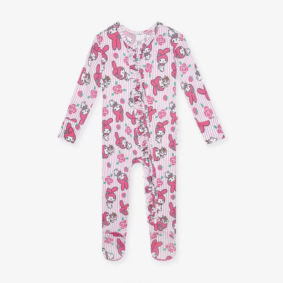 Posh Peanut Footie Ruffled Zippered One Piece Cheap