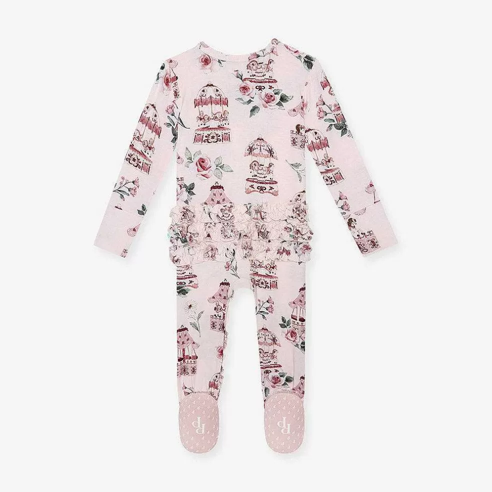 Posh Peanut Footie Ruffled Zippered One Piece Cheap