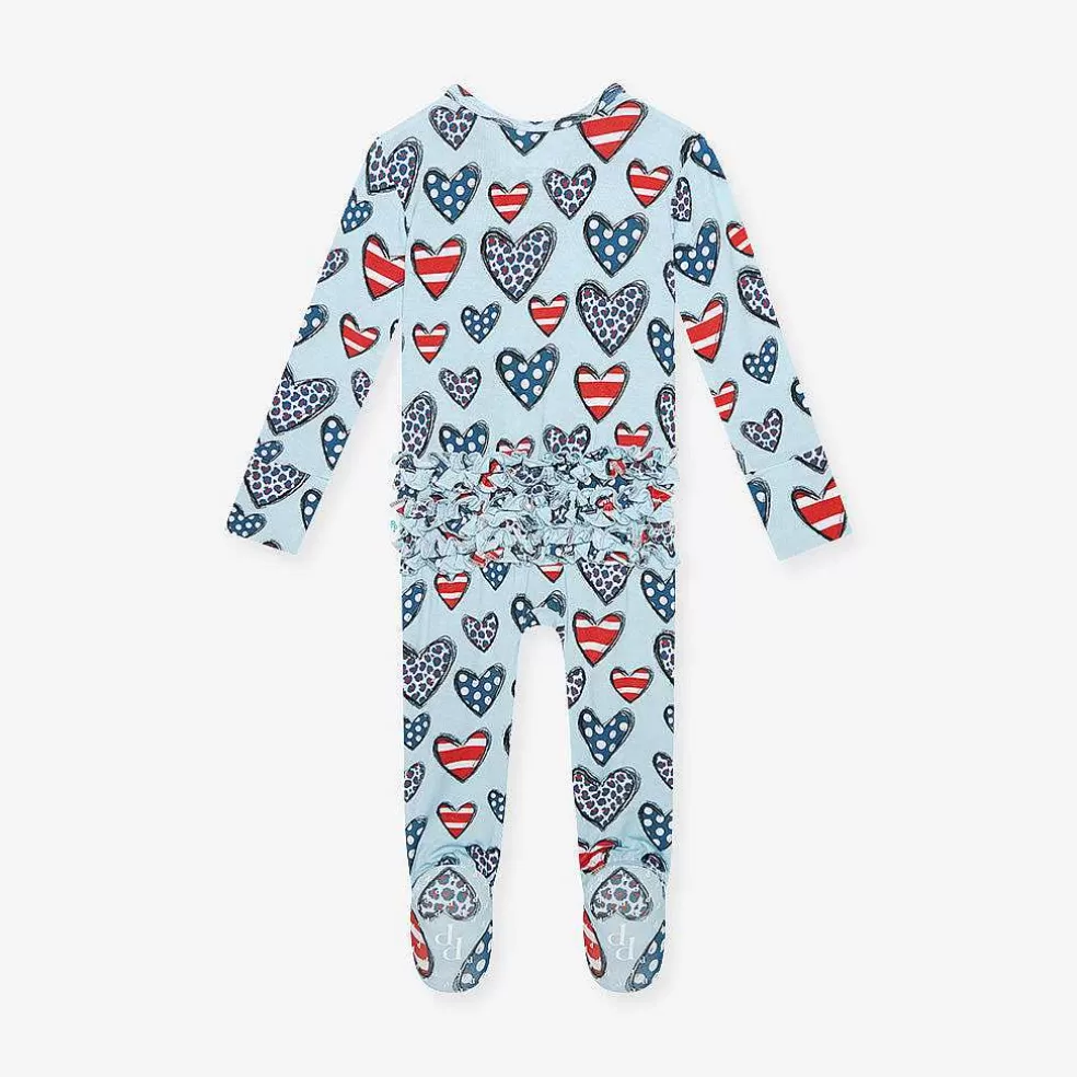 Posh Peanut Footie Ruffled Zippered One Piece Best