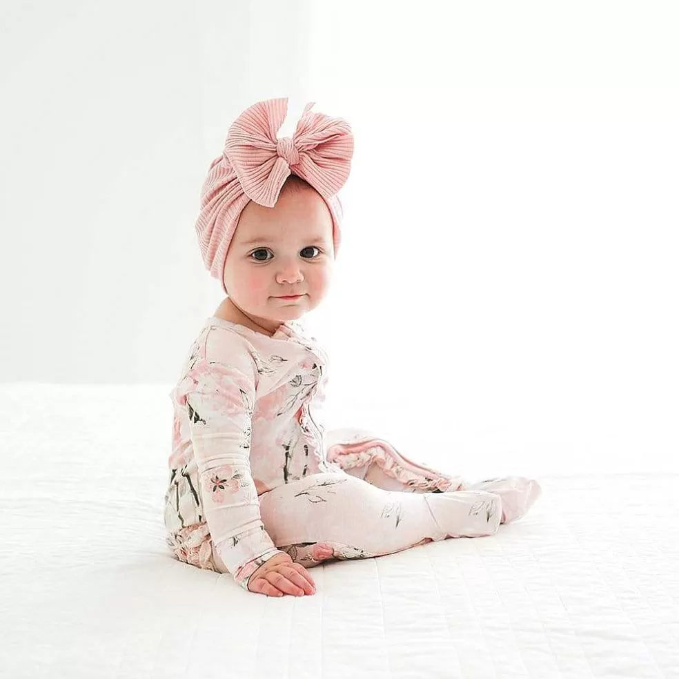 Posh Peanut Footie Ruffled Zippered One Piece Fashion