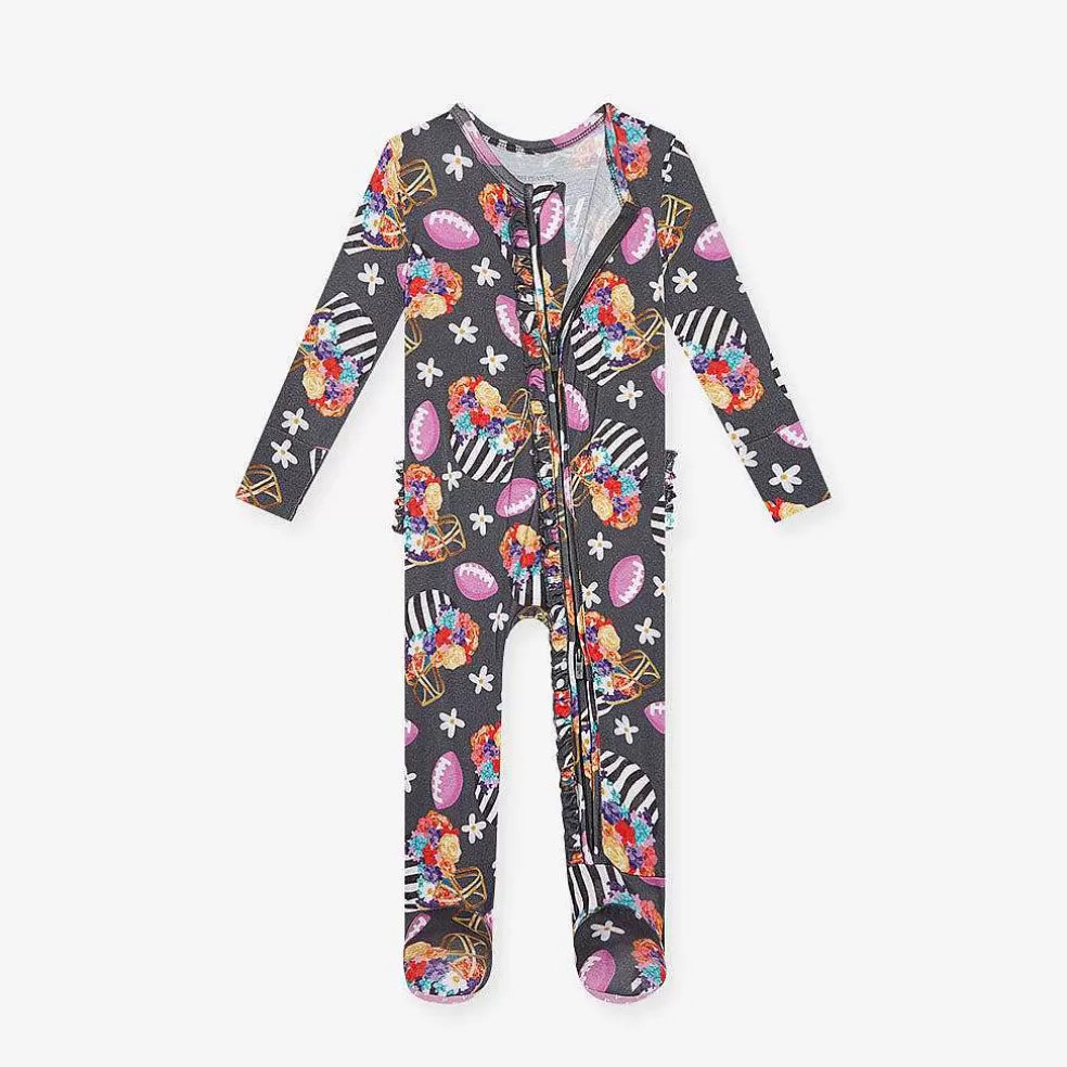 Posh Peanut Footie Ruffled Zippered One Piece Clearance
