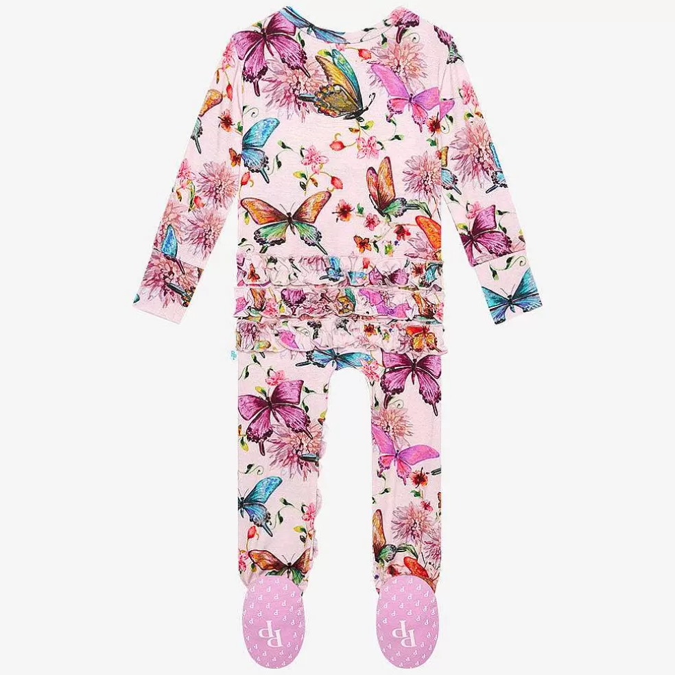 Posh Peanut Footie Ruffled Zippered One Piece Shop
