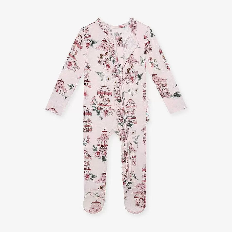 Posh Peanut Footie Ruffled Zippered One Piece Cheap