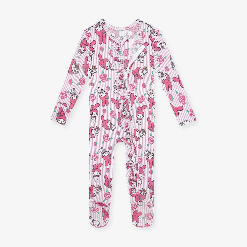Posh Peanut Footie Ruffled Zippered One Piece Cheap