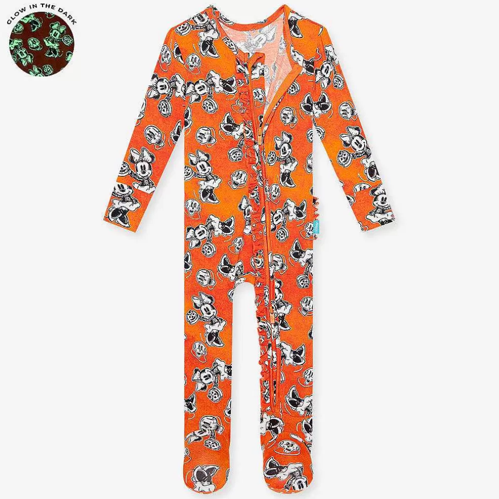 Posh Peanut Footie Ruffled Zippered One Piece Best Sale