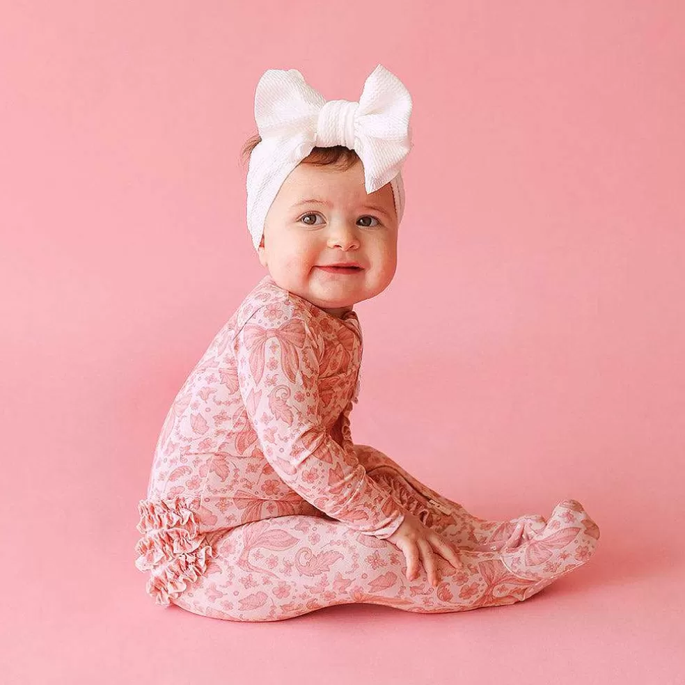 Posh Peanut Footie Ruffled Zippered One Piece Best