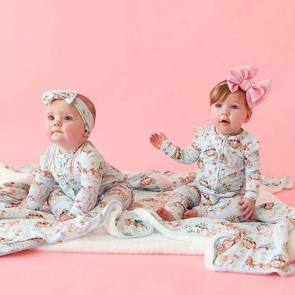 Posh Peanut Footie Ruffled Zippered One Piece Online