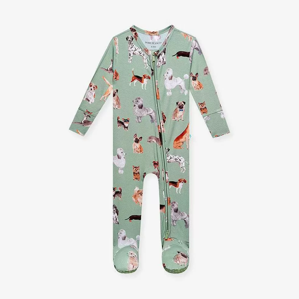 Posh Peanut Footie Zippered One Piece Flash Sale