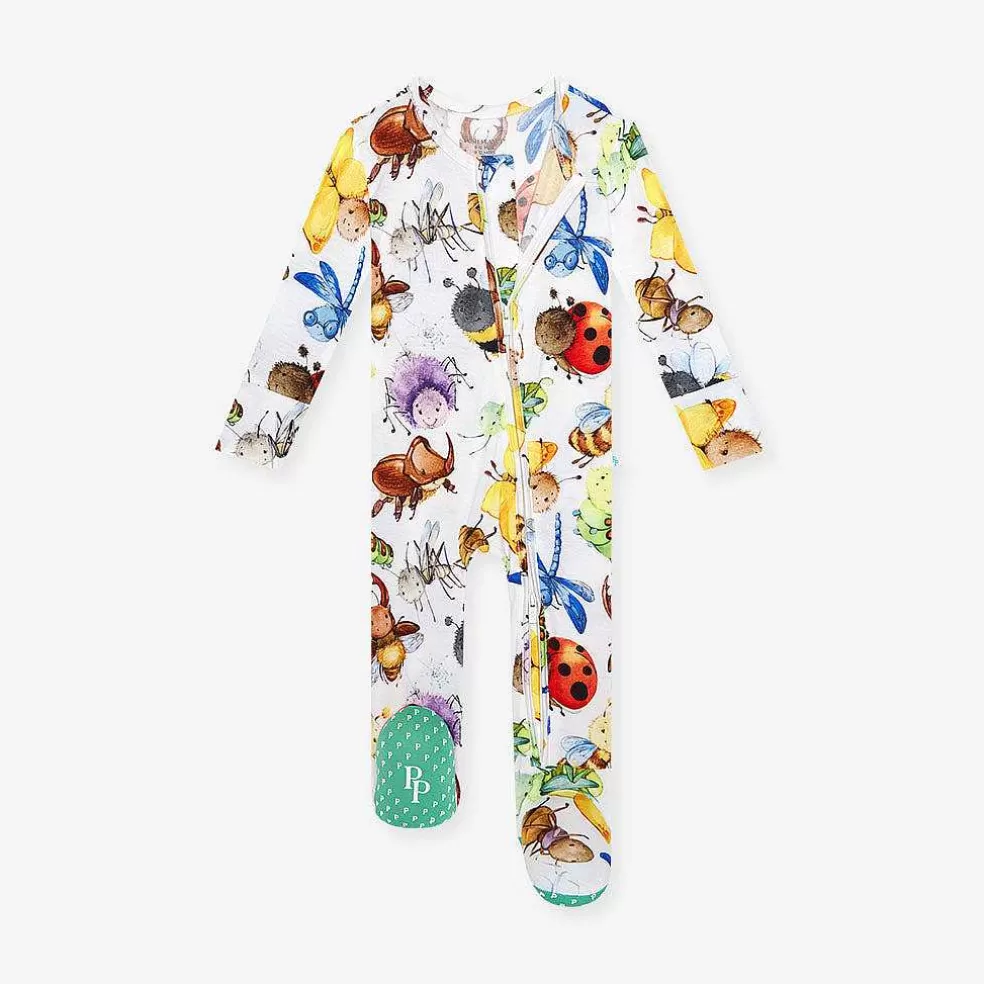 Posh Peanut Footie Zippered One Piece Online