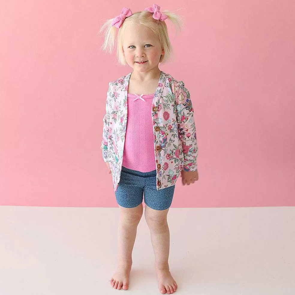 Posh Peanut French Terry Button Cardigan Outlet