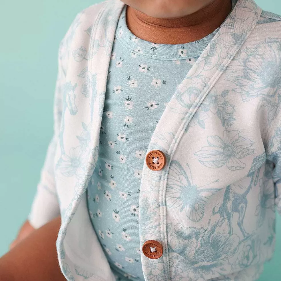 Posh Peanut French Terry Button Cardigan Store