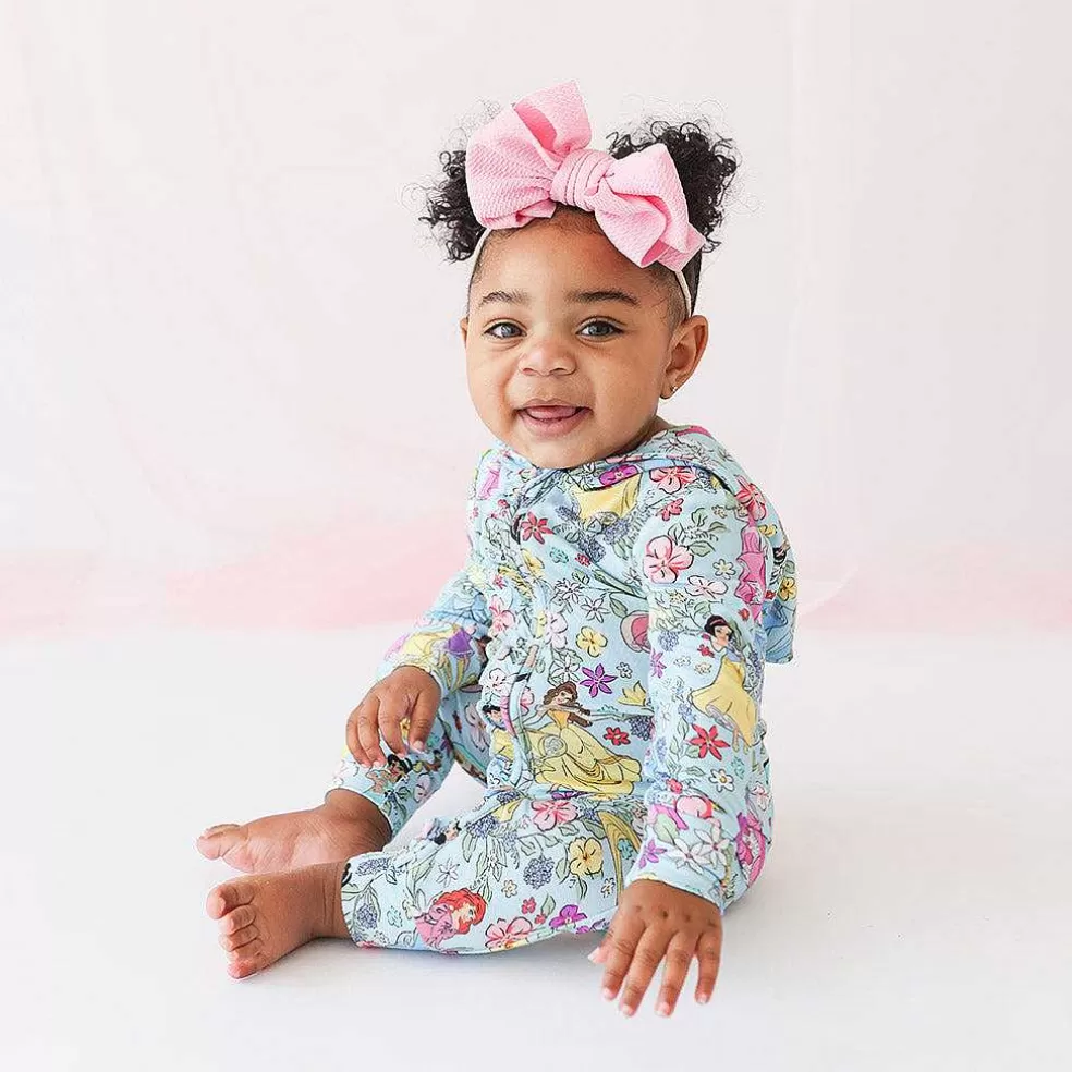 Posh Peanut French Terry Hooded Ruffle Romper Best