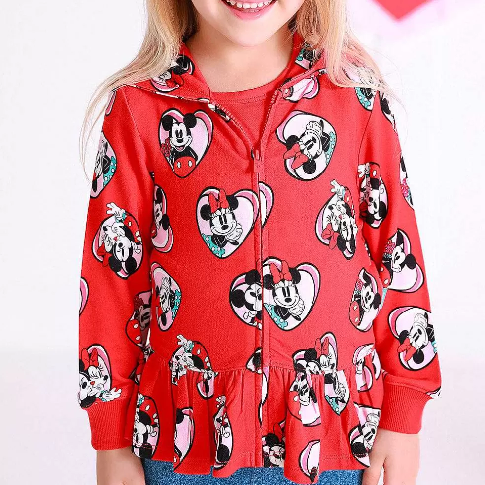 Posh Peanut French Terry Long Sleeve Ruffled Zippered Hoodie Sale