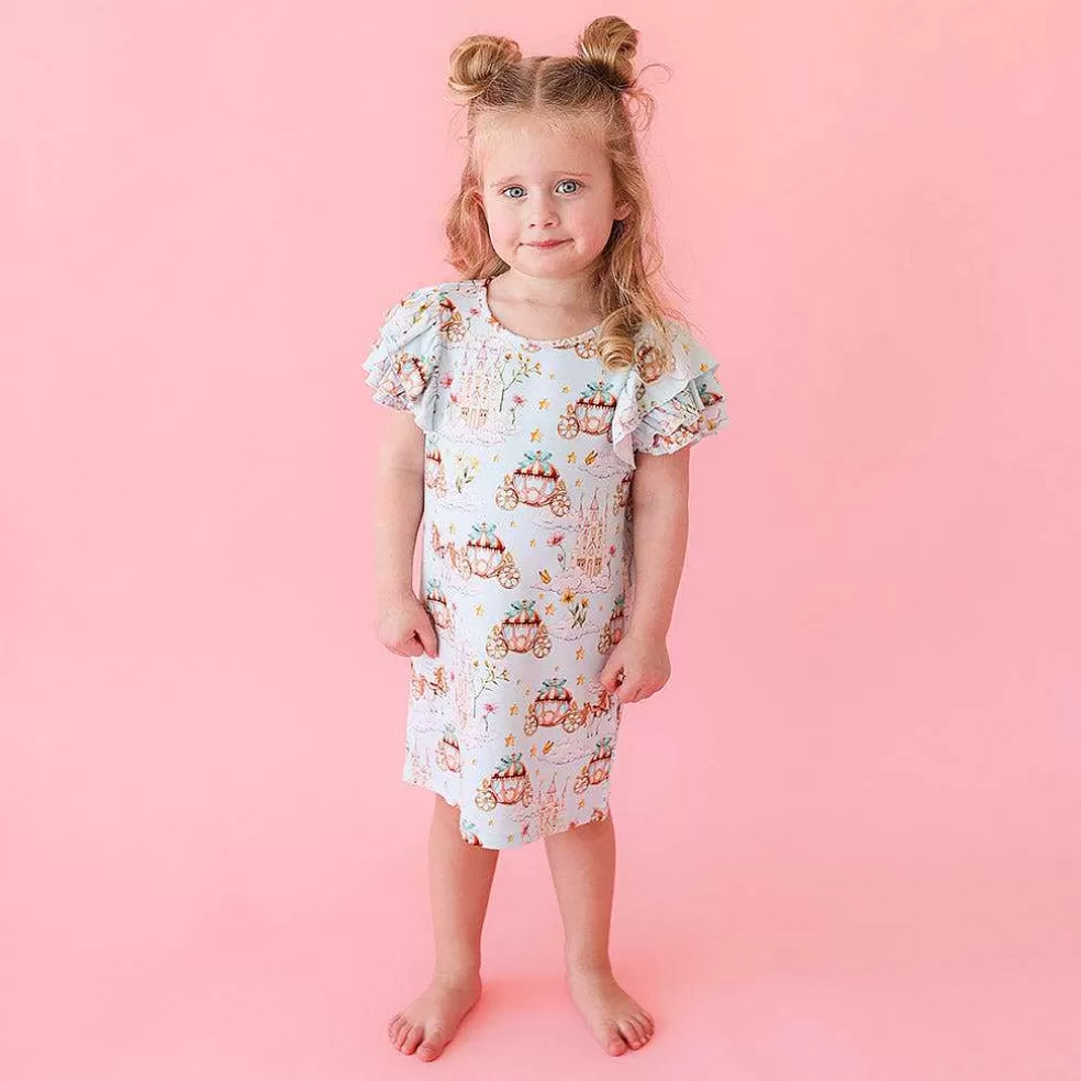 Posh Peanut French Terry Ruffled Dress Hot
