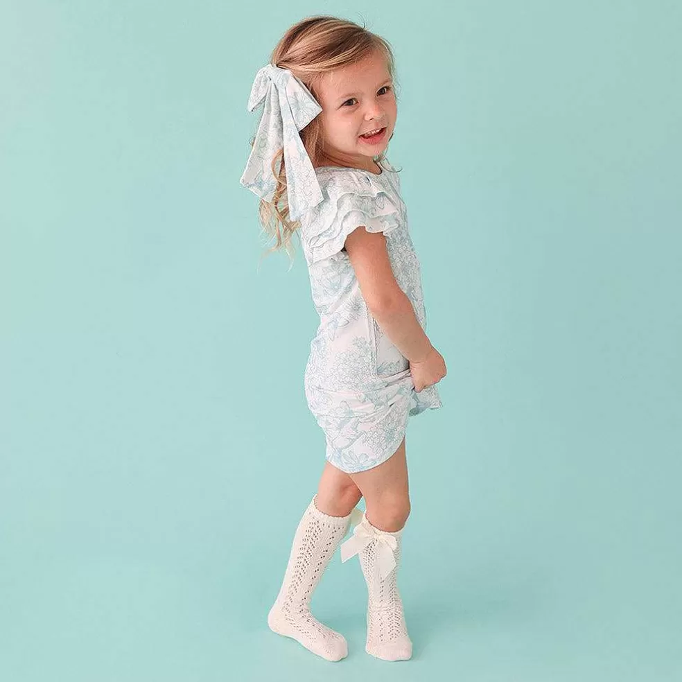 Posh Peanut French Terry Ruffled Dress Online
