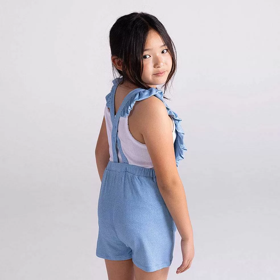 Posh Peanut French Terry Short Overalls Online
