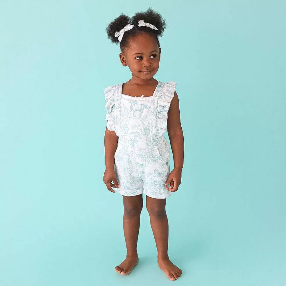 Posh Peanut French Terry Short Overalls Best