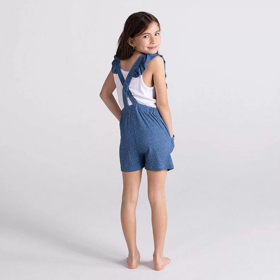 Posh Peanut French Terry Short Overalls Online