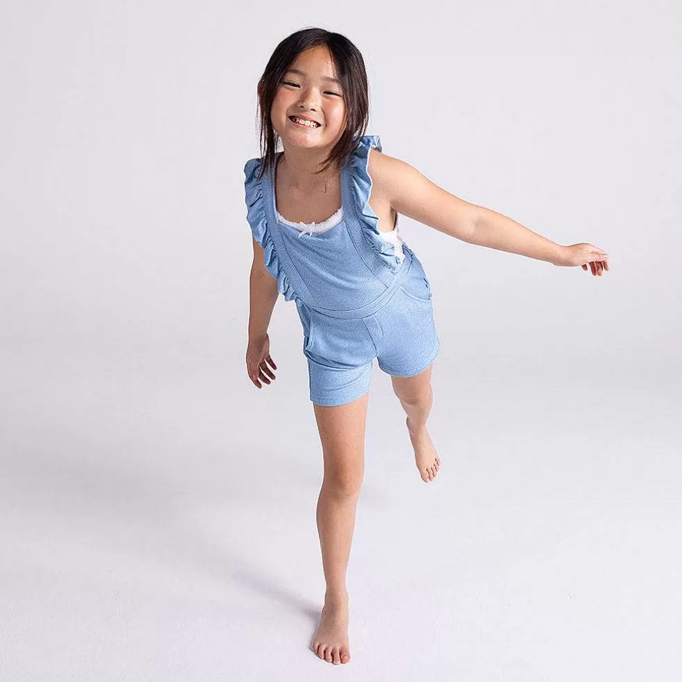 Posh Peanut French Terry Short Overalls Online
