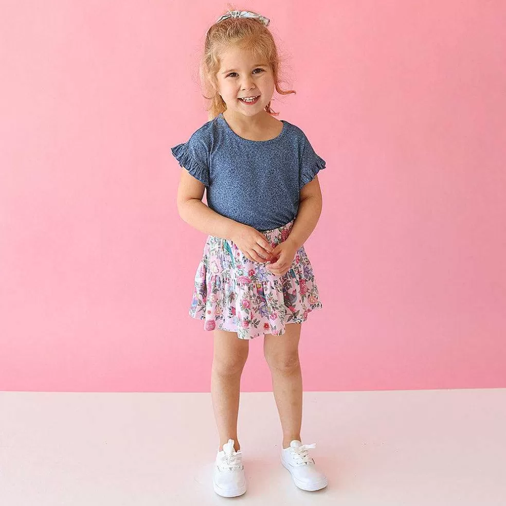 Posh Peanut French Terry Skater Skirt Discount