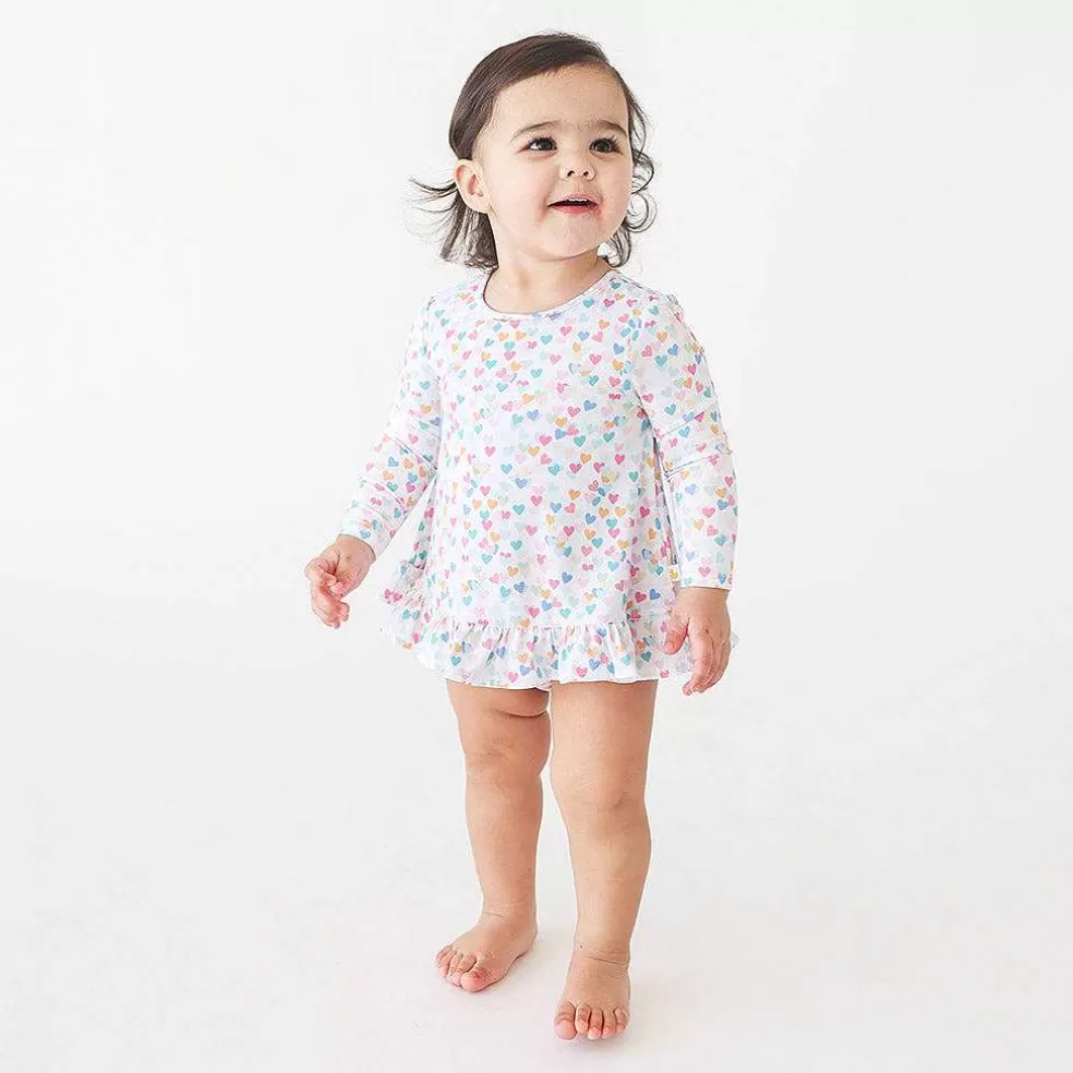 Posh Peanut Long Sleeve Bubble Romper Dress Online