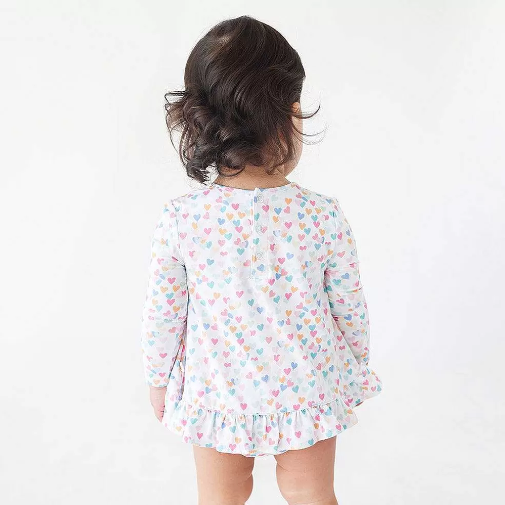 Posh Peanut Long Sleeve Bubble Romper Dress Online