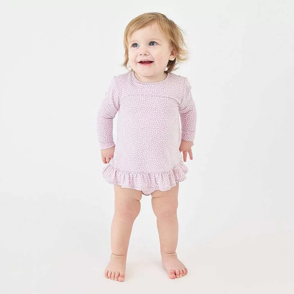 Posh Peanut Long Sleeve Bubble Romper Dress Fashion