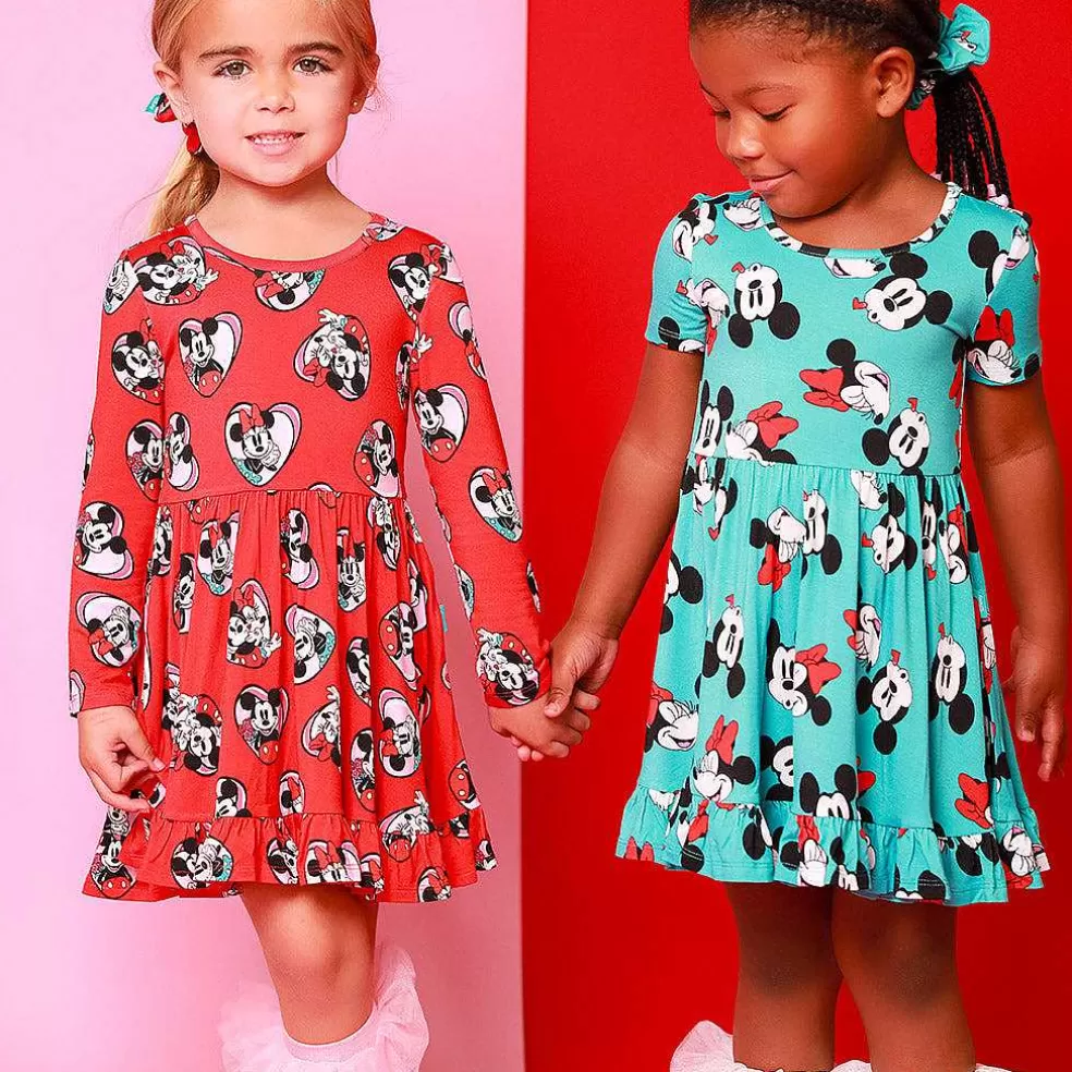 Posh Peanut Long Sleeve Ruffled Twirl Dress Store