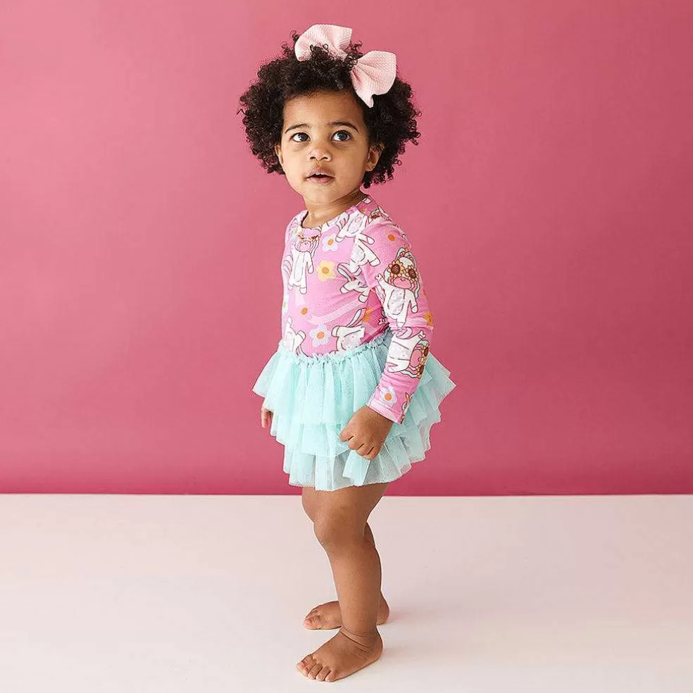 Posh Peanut Long Sleeve Tulle Skirt Bodysuit Best Sale