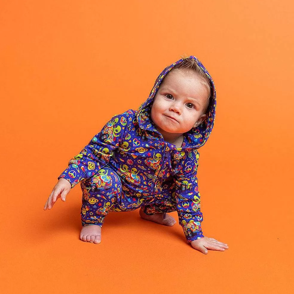 Posh Peanut Long Sleeve Zippered Hooded Romper Best Sale