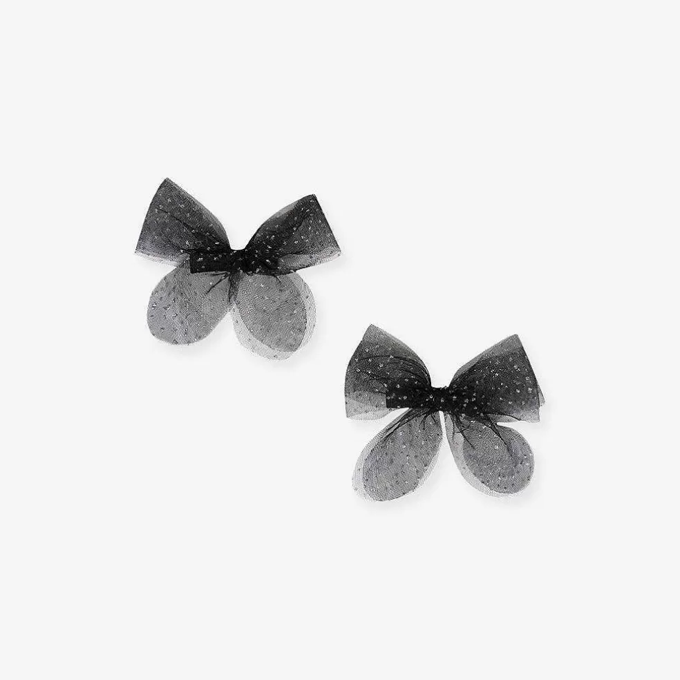 Posh Peanut Mini Tulle Bow Hair Clips Flash Sale
