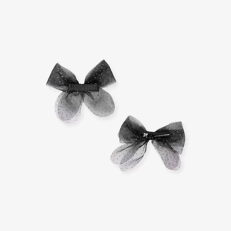 Posh Peanut Mini Tulle Bow Hair Clips Flash Sale