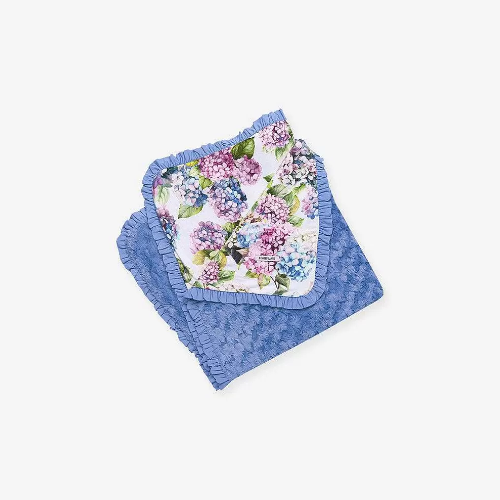 Posh Peanut Minky Ruffled Luxette Patoo® Blanket Clearance