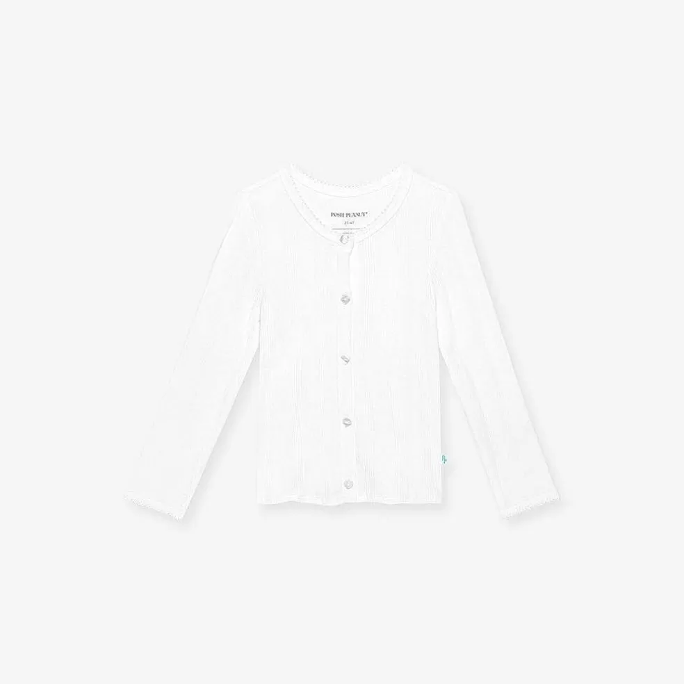 Posh Peanut Pointelle Cardigan Sale