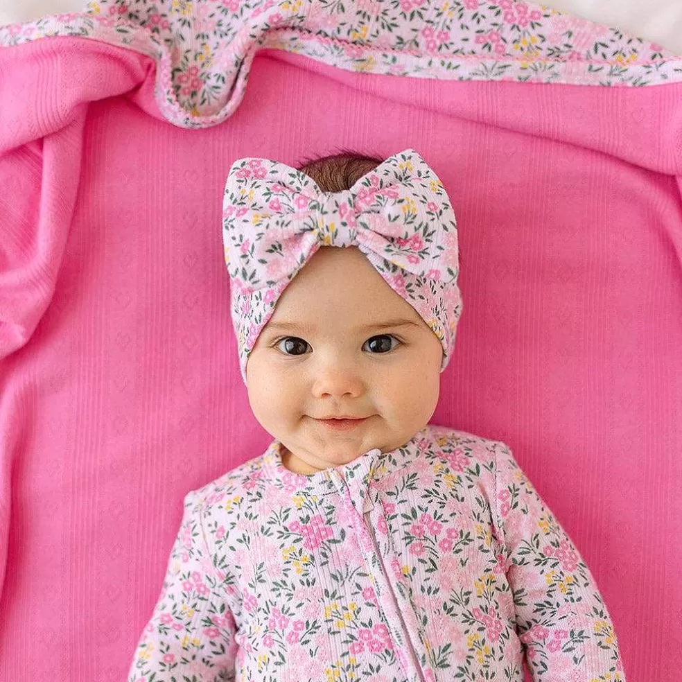 Posh Peanut Pointelle Luxe Bow Headwrap Fashion