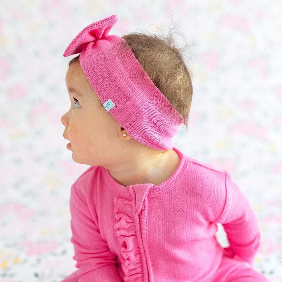 Posh Peanut Pointelle Luxe Bow Headwrap Outlet