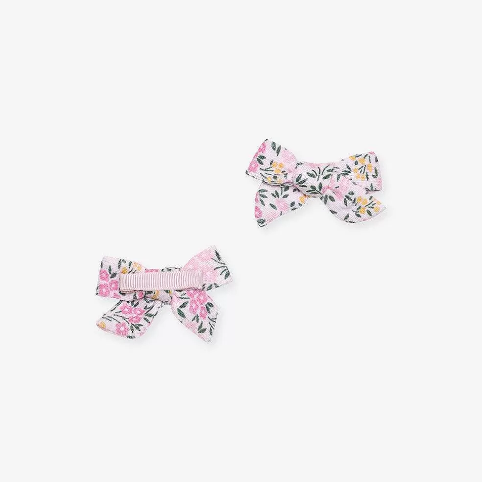 Posh Peanut Pointelle Mini Bow Hair Clips Discount