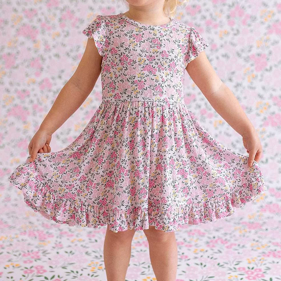 Posh Peanut Pointelle Ruffled Twirl Dress Outlet
