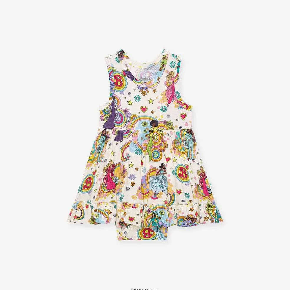 Posh Peanut Racerback Ruffled Bodysuit Dress Best