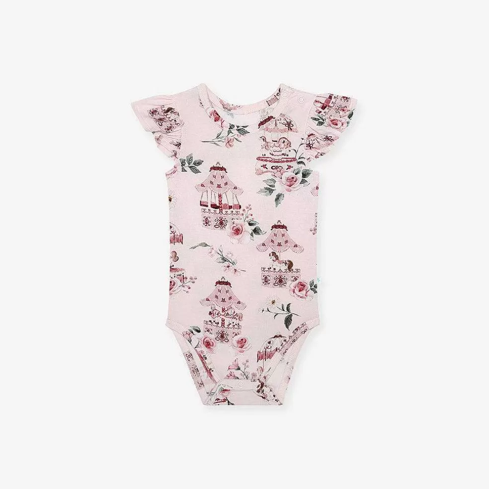 Posh Peanut Ruffled Bodysuit Shop
