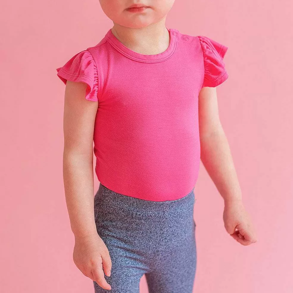Posh Peanut Ruffled Bodysuit New