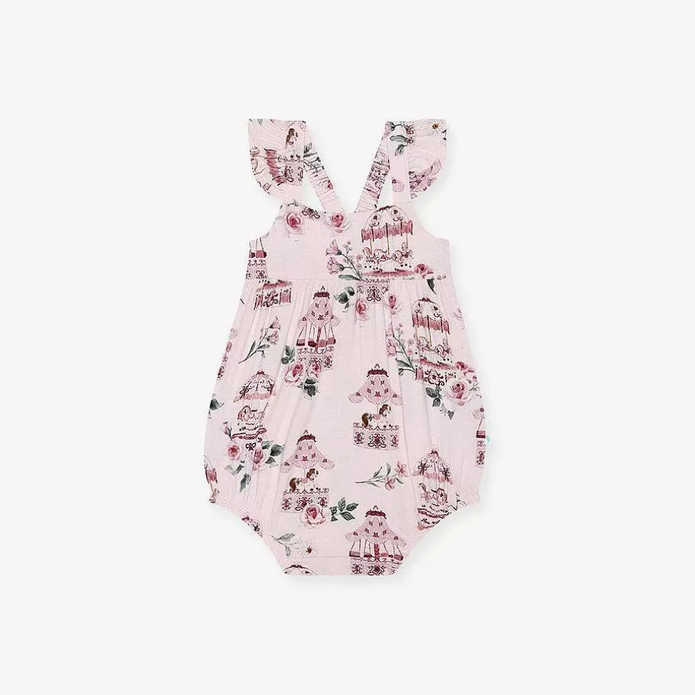 Posh Peanut Ruffled Bubble Romper Clearance