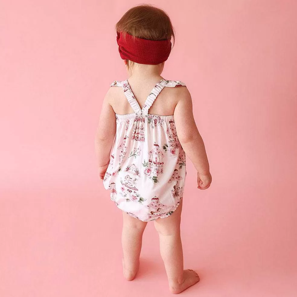 Posh Peanut Ruffled Bubble Romper Clearance