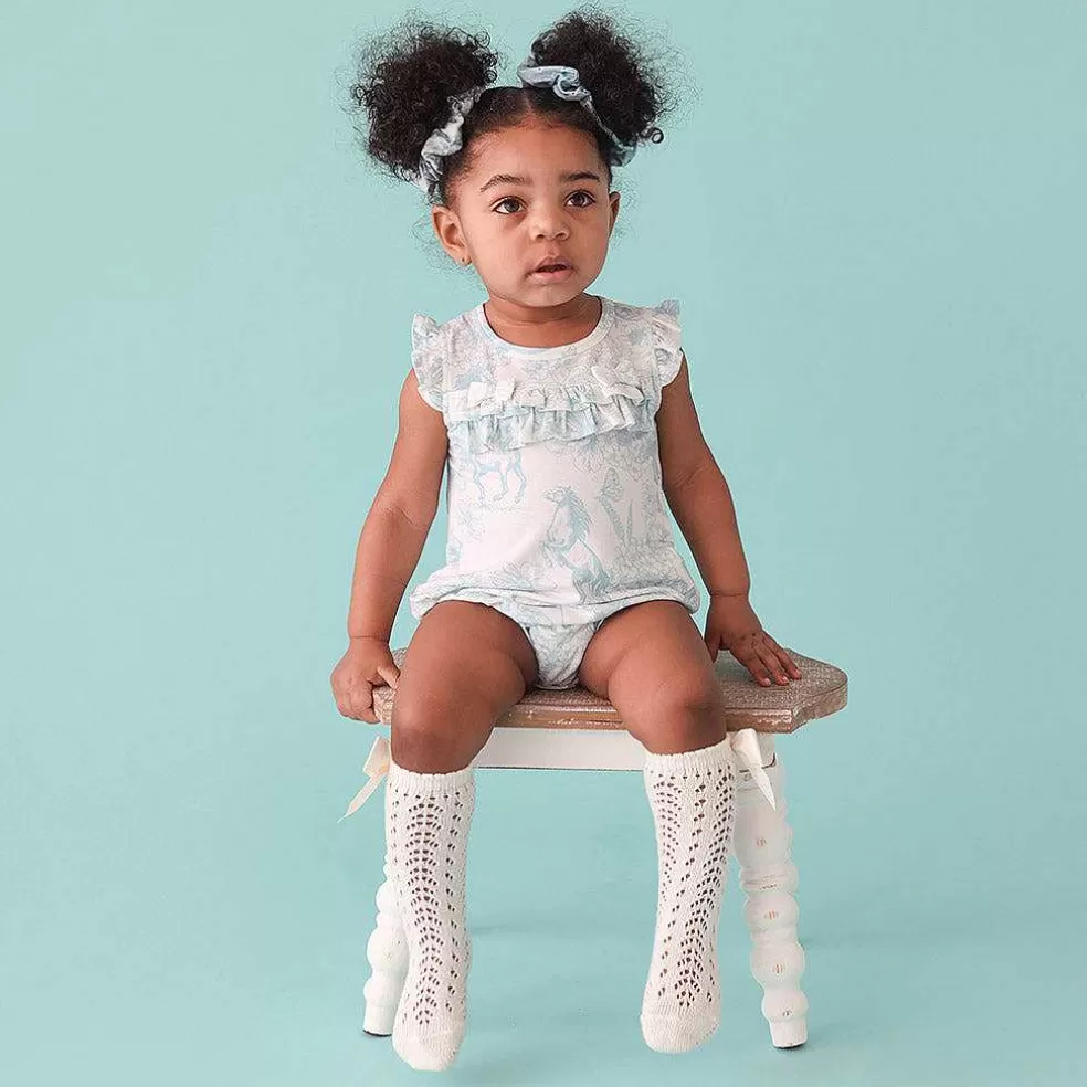 Posh Peanut Ruffled Bubble Romper Clearance