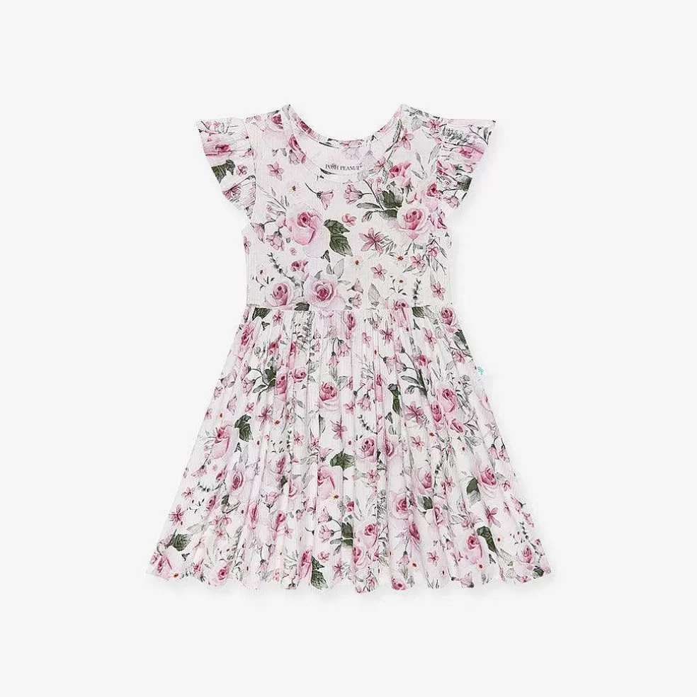 Posh Peanut Ruffled Cap Sleeve Twirl Dress Cheap